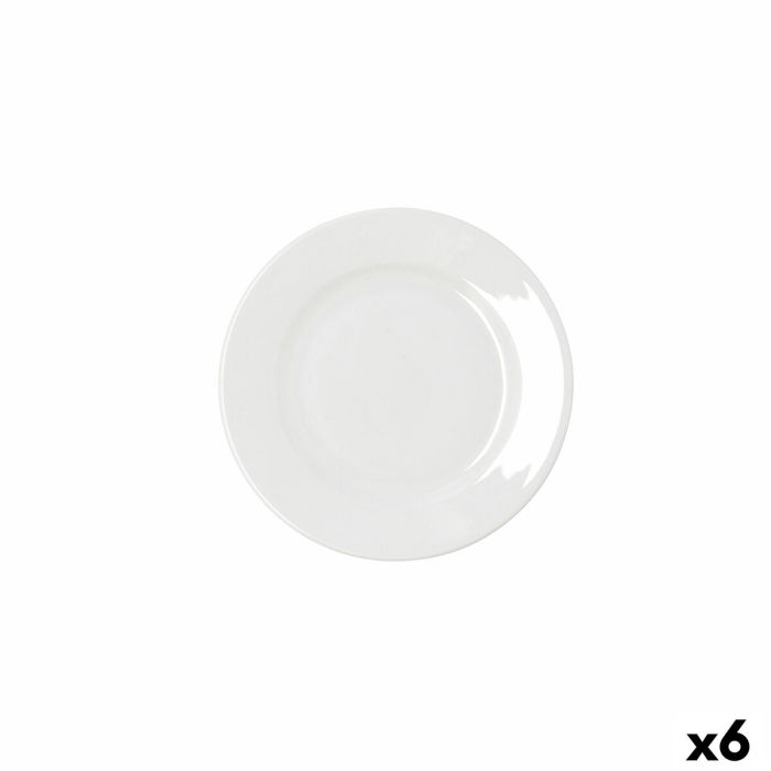 Assiette plate Bidasoa Serenity Hydrozero Blanc Céramique Ø 17 cm (6 Unités)