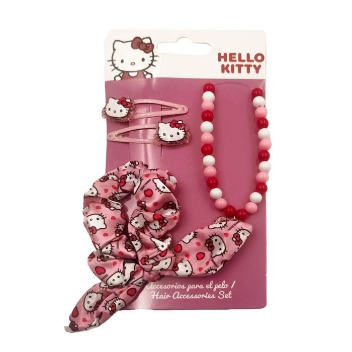 Accessoires pour les Cheveux Hello Kitty Rose 4 Pièces 0 Accessoires pour les Cheveux Hello Kitty Rose 4 Pièces 0