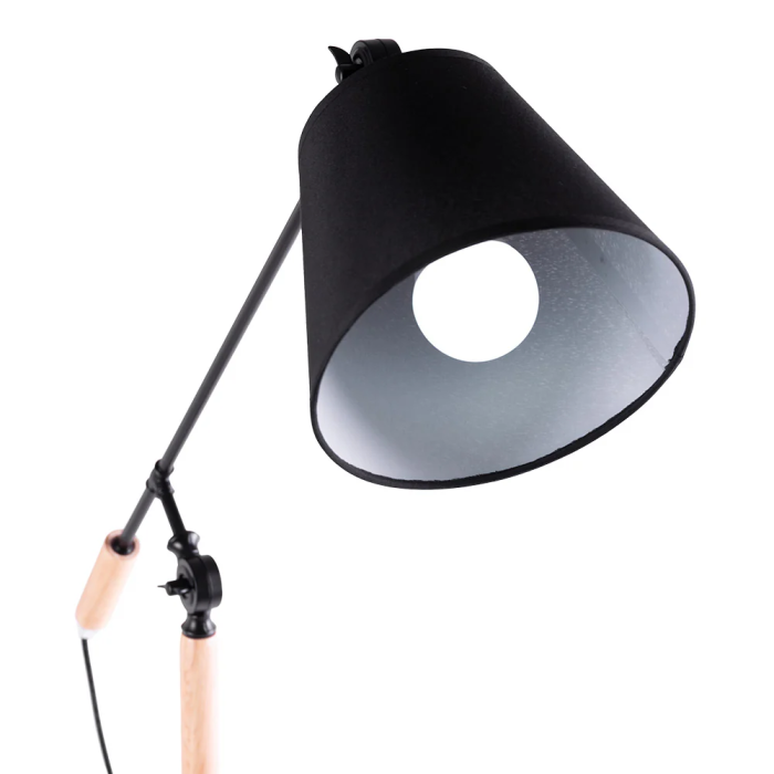 Lampe sur pied Aaron SKD-F005-B, design nordique, finition de qualité, pour ampoule E27 4