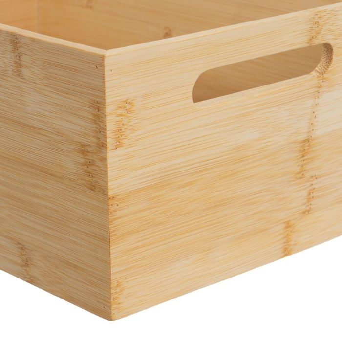 Panier Multi-usages Naturel Bambou Bois MDF 7 L 30 x 20 x 13 cm 1