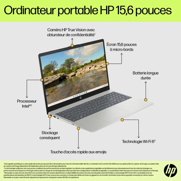 HP PC Portable 15-fd0129nf - Écran 15,6" FHD - Windows 11 - Intel Core i7-1355U - 16Go RAM - 512Go SSD - Intel Iris Xe - Clavier AZERTY HP PC Portable 15-fd0129nf - Écran 15,6" FHD - Windows 11 - Intel Core i7-1355U - 16Go RAM - 512Go SSD - Intel Iris Xe - Clavier AZERTY