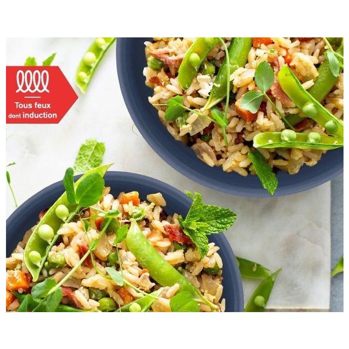 Batterie de cuisine - Tous feux dont induction - ARTHUR MARTIN - AM8896 - Aluminium revetement céramique - 5 pieces - Bleu 1 Batterie de cuisine - Tous feux dont induction - ARTHUR MARTIN - AM8896 - Aluminium revetement céramique - 5 pieces - Bleu 1