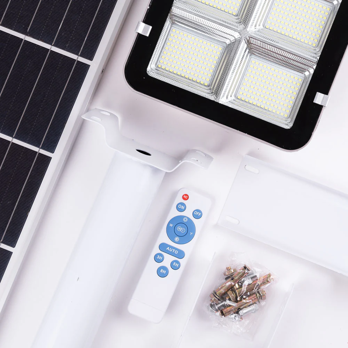 Farola LED Solaire 400W avec Télécommande Dimable - Blanc Froid [HO-FAR-SOL-400W-CW] 4
