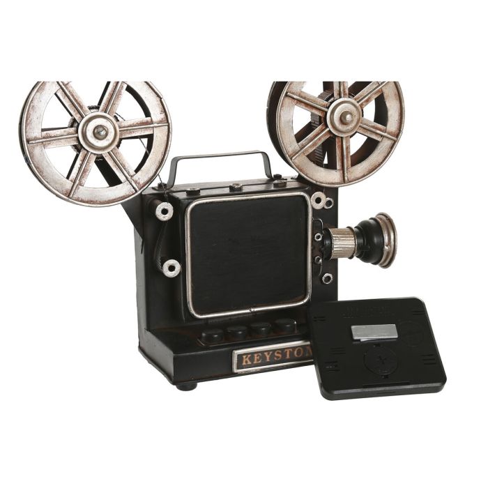 Horloge de table Home ESPRIT Noir Argenté Vintage 1