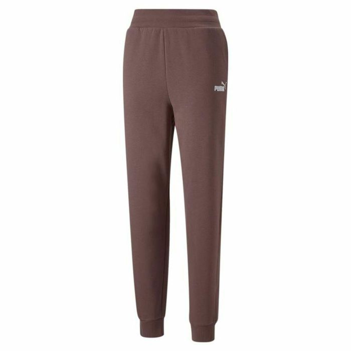 Pantalon de Survêtement pour Adultes Puma Ess+ Embroidery High-Waist Marron Femme 0 Pantalon de Survêtement pour Adultes Puma Ess+ Embroidery High-Waist Marron Femme 0