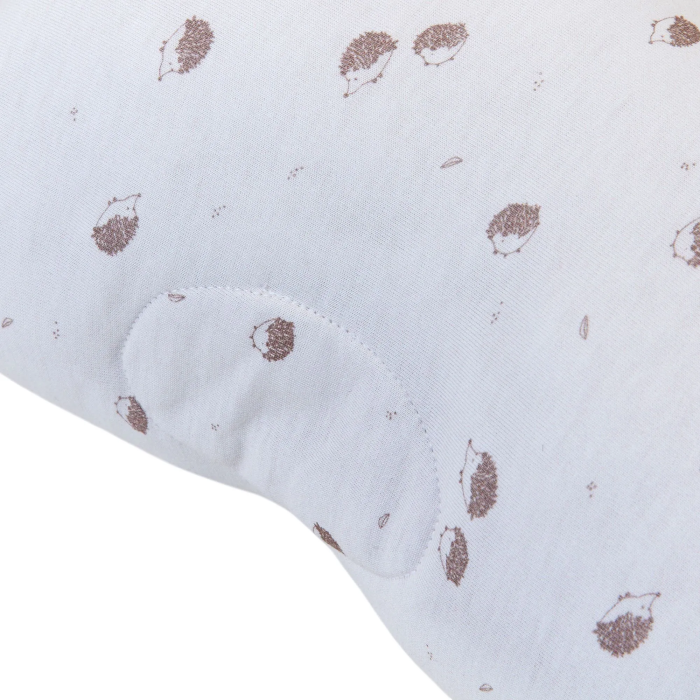 Tineo Brassard d'Allaitement - Soutien de Bras pour Bébé en Jersey de Coton Doux - Modèle Écru à Motif Hérissons