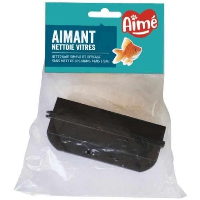 Aimant aquarium Nettoie vitres - AIMÉ - 10cm 0 Aimant aquarium Nettoie vitres - AIMÉ - 10cm 0