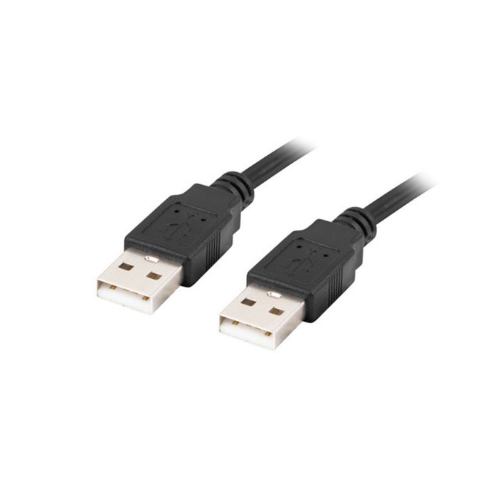Câble USB Lanberg CA-USBA-20CU-0010-BK Noir 1 m (1 Unité) 2 Câble USB Lanberg CA-USBA-20CU-0010-BK Noir 1 m (1 Unité) 2