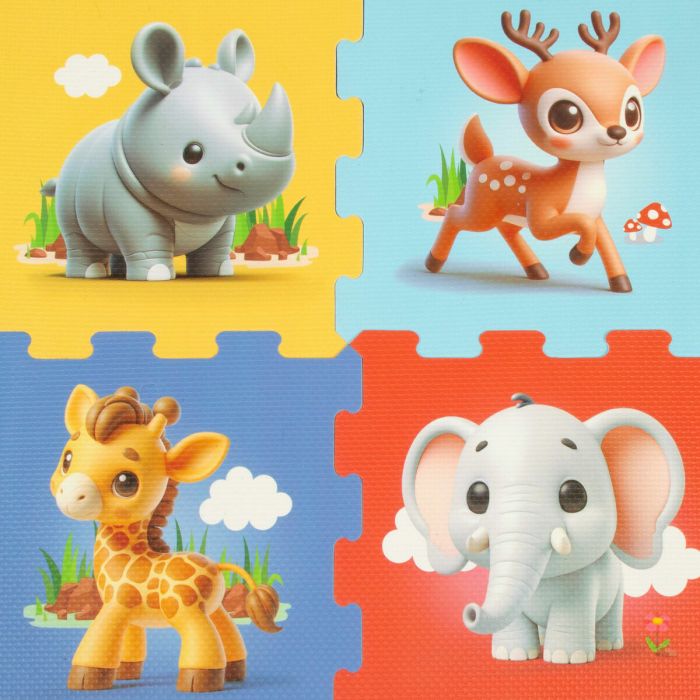 Puzzle Colorbaby 120 x 60 cm Multicouleur animaux 8 Pièces 5