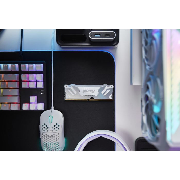 KINGSTON 64GB 6400MT/s DDR5 CL32 DIMM Kit of 2 FURY Renegade RGB White XMP 9