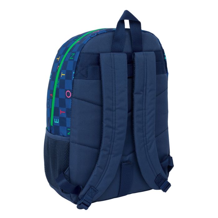 Cartable Benetton Damero Blue marine 30 x 46 x 14 cm 1 Cartable Benetton Damero Blue marine 30 x 46 x 14 cm 1