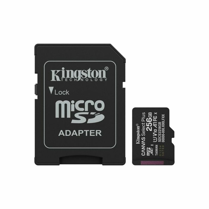 Carte Mémoire Micro SD avec Adaptateur Kingston SDCS3/256GB 256 GB 17 Carte Mémoire Micro SD avec Adaptateur Kingston SDCS3/256GB 256 GB 17