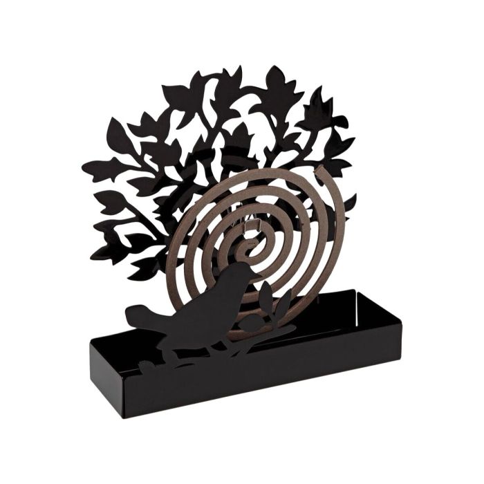 Support pour spirales anti-moustiques Versa Noir Métal 5 x 17 x 17 cm Arbre 1 Support pour spirales anti-moustiques Versa Noir Métal 5 x 17 x 17 cm Arbre 1