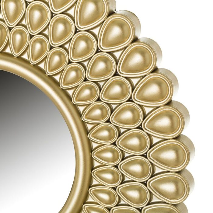 Miroir mural Doré 26 x 2 x 26 cm (3 Unités) 2