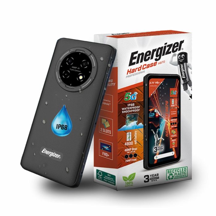Téléphone portable pour personnes âgées Energizer H67GEU Octa Core 4 GB RAM 128 GB Noir 6,78" 2