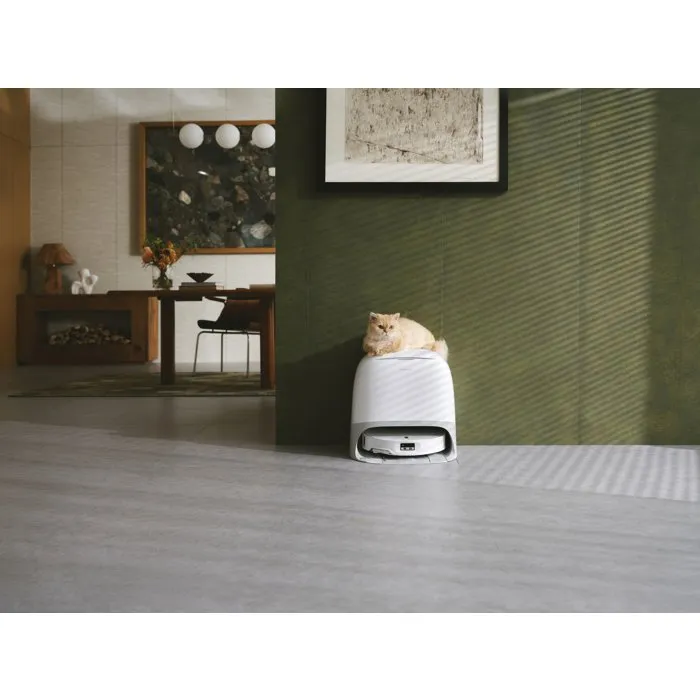 Roborock Qrevo Curv 2 ProX - Aspirateur robot laveur avec station d'accueil, navigation LiDAR, autonomie 180 min, 25000 Pa, 7,98 cm de hauteur et châssis AdaptiLift