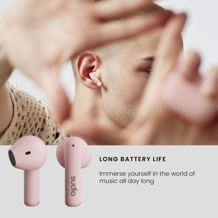 Écouteurs in Ear Bluetooth Sudio A1 True Wireless Rose 5