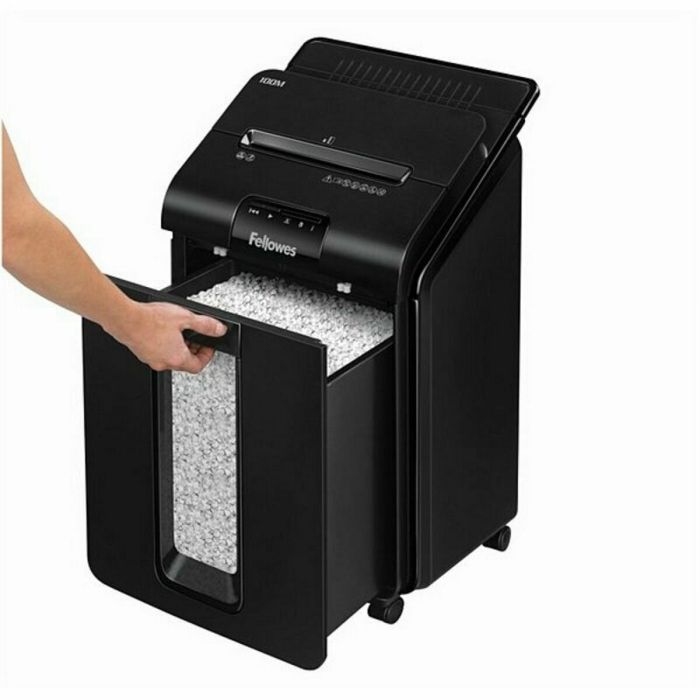 Fellowes AutoMax 100M Destructeur de documents Autofeed Partikelschnitt 100 feuilles Coupe 4x10mm Niveau P-4