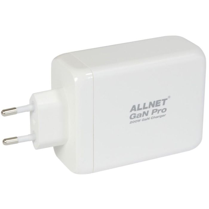 Z ALLNET Ersatznetzteil QC USB-C PD GaN Netzteil Power Supply200Watt 1x USB Typ-A QC 3x USB Typ-C**EU PLUG** 2