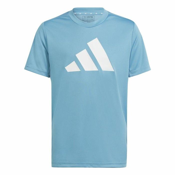 T shirt à manches courtes Enfant Adidas Training Essentials Bleu clair 0 T shirt à manches courtes Enfant Adidas Training Essentials Bleu clair 0