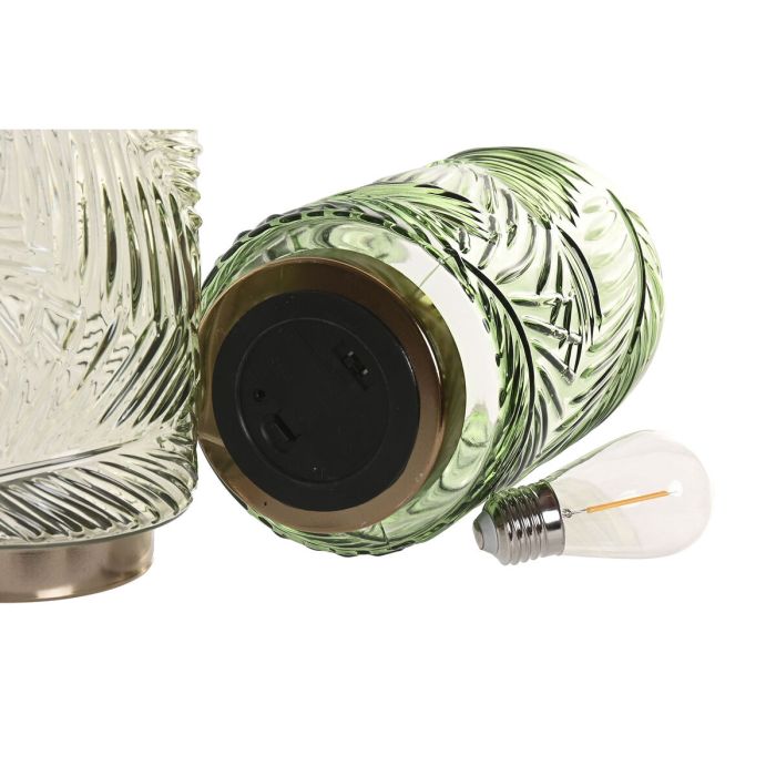 Décoration lumineuse Home ESPRIT Métal Verre Tropical 12 x 12 x 20 cm (2 Unités) 1 Décoration lumineuse Home ESPRIT Métal Verre Tropical 12 x 12 x 20 cm (2 Unités) 1