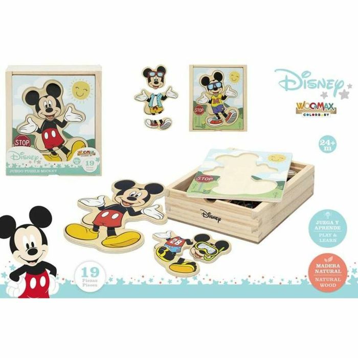Puzzle enfant en bois Disney Bois (19 pcs) Puzzle enfant en bois Disney Bois (19 pcs)