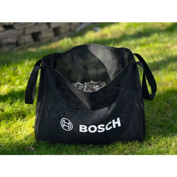 Bosch Sac de collecte de déchets de jardin 50 L - Grand volume pour feuilles, herbe et déchets verts