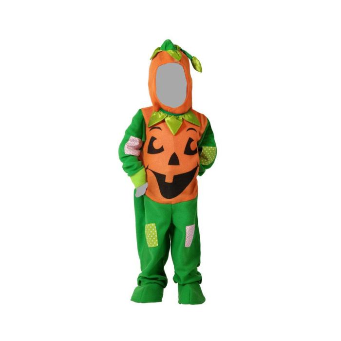 Déguisement Bébé Citrouille Halloween, Unisexe, Polyester, Taille 12-24 Mois, avec Capuche et Combinaison