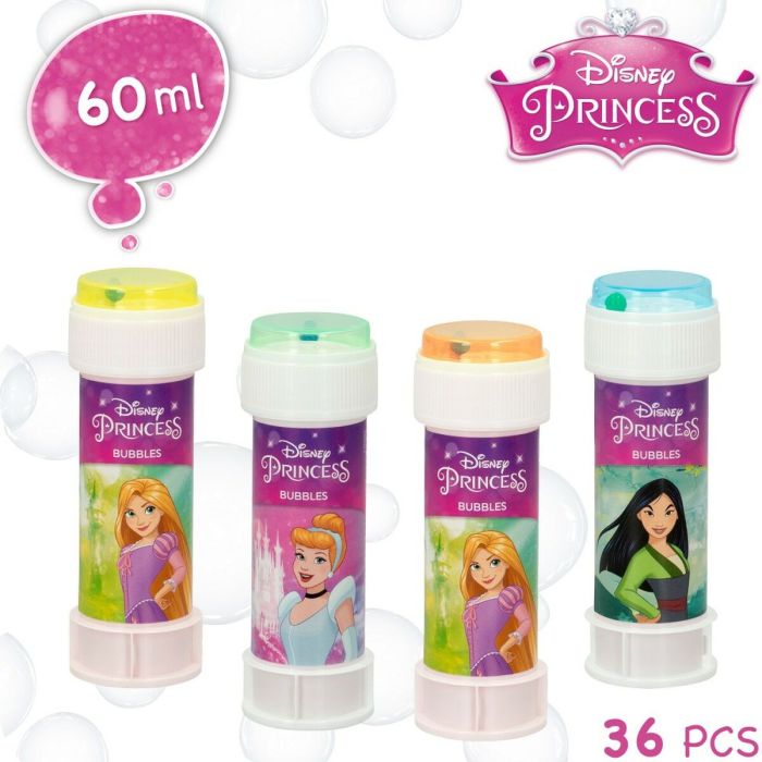 Pompe à bulle Disney Princess 60 ml 3,8 x 11,5 x 3,8 cm (216 Unités) 5