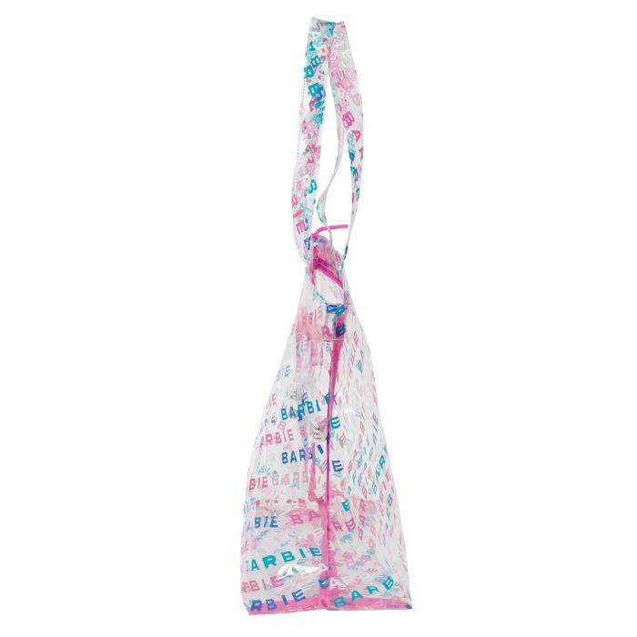 Sac-à-main Femme Barbie Logomania Transparent Rose clair 54 x 35 x 17 cm 2