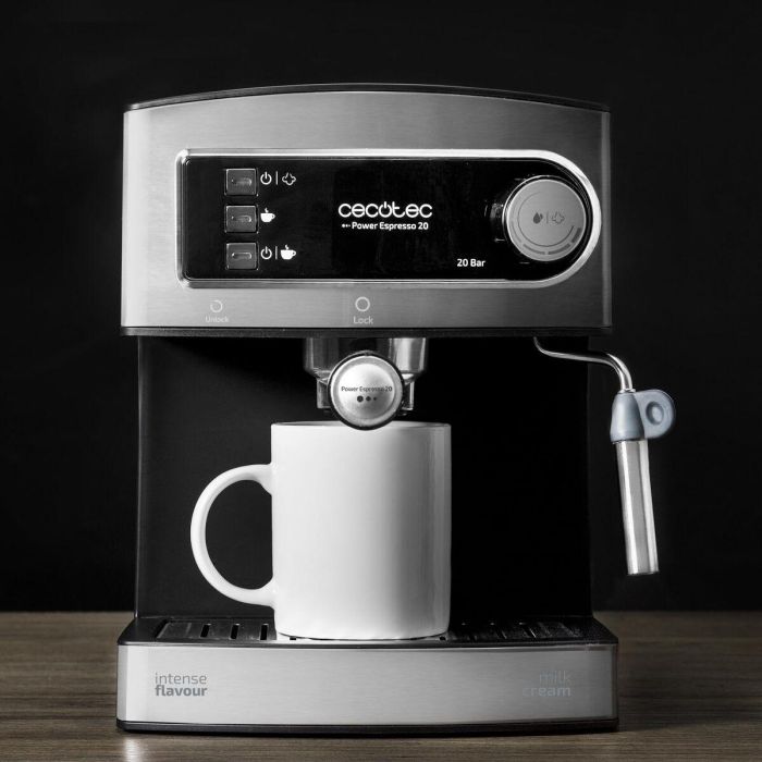 Cecotec Machine à Expresso Power Espresso 1350W 15bar 1,5L noir réservoir amovible 1