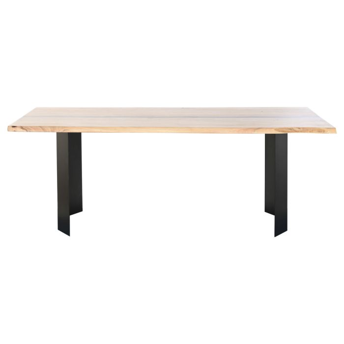 Table de Salle à Manger Home ESPRIT Métal Bois d'acacia 200 x 100 x 76 cm 1
