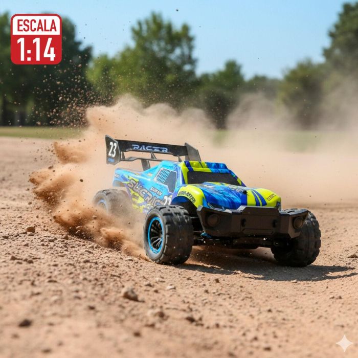 Voiture Télécommandée Speed & Go 1:14 29 X 13 X 18 CM (2 Unités) 5