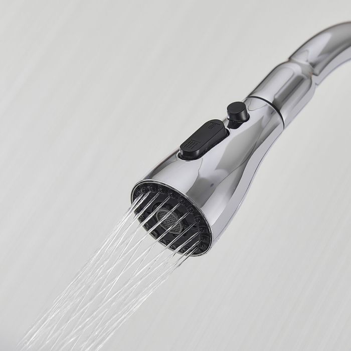 Mitigeur Fontastock Chrome Acier inoxydable Laiton Céramique Alliage de Zinc Forme en C Élevé 4