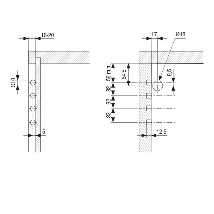 Spider Juego Colgador Oculto Zincado. Con Placa. Italiana Ferramenta 1