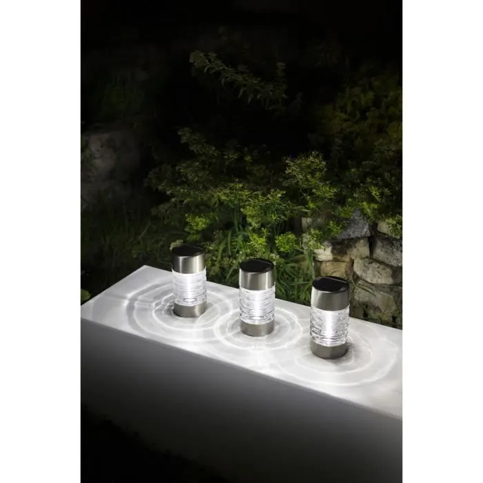 Galix Balise Solaire Inox 0.13W, 10 Lumens, LED Blanc, 8h Autonomie 1 Galix Balise Solaire Inox 0.13W, 10 Lumens, LED Blanc, 8h Autonomie 1