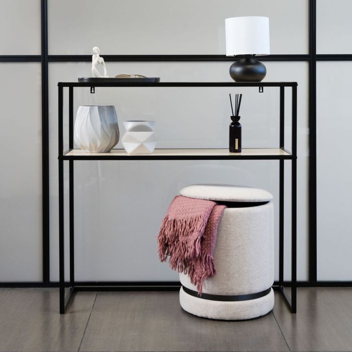 Pouf Vinthera Moa Beige Bois 32 x 40 cm (2 Unités) 3