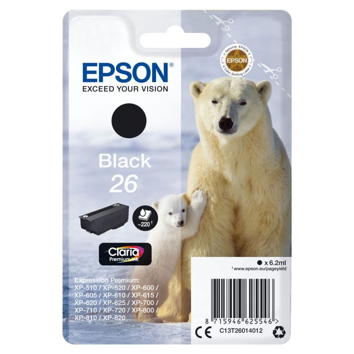 Cartouche d'encre originale Epson T2601 Noir 1