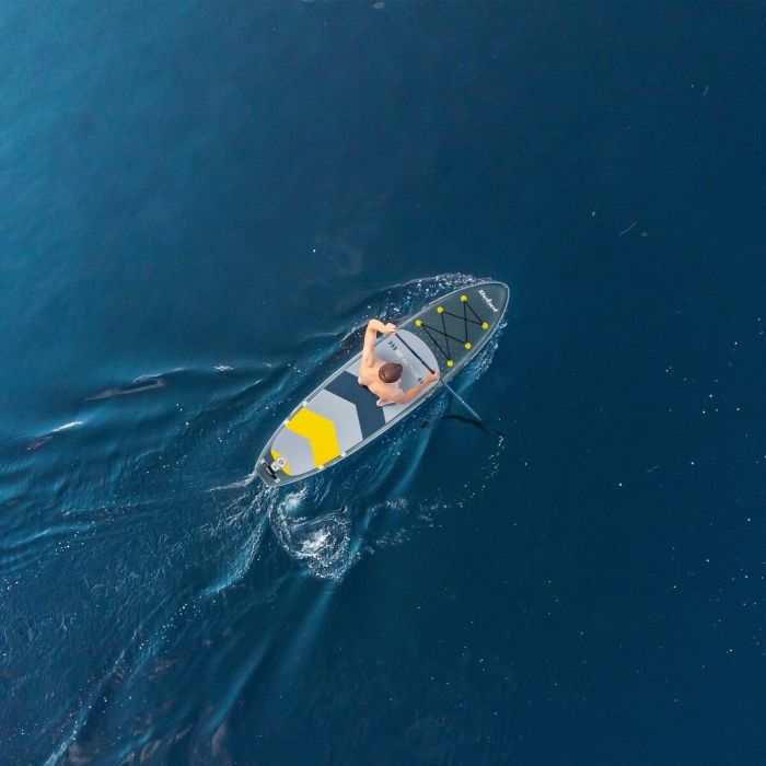 Planche de Paddle Surf Gonflable avec Accessoires Rebel RBA-4501 Gris