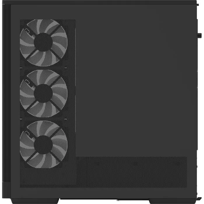 Aerocool P500A - Boîtier PC moyen tour ATX sans alimentation - 4 ventilateurs 120 mm ARGB, verre trempé, USB Type-C - Noir - Réf. ACCM-PN08143.11