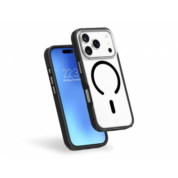 Force Case Coque Air Xtrem Frost MagSafe pour iPhone 17 Pro - Noir - Protection recyclée premium Force Case Coque Air Xtrem Frost MagSafe pour iPhone 17 Pro - Noir - Protection recyclée premium