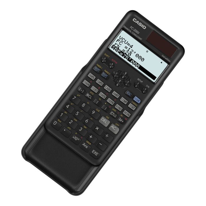 Calculatrice Casio FC-200V-2-W-ET Noir 9