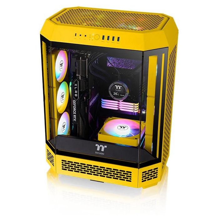 140mmThermaltake CT140 EX ARGB Sync PC Cooling Fan Bumblebee 3 Pack 5