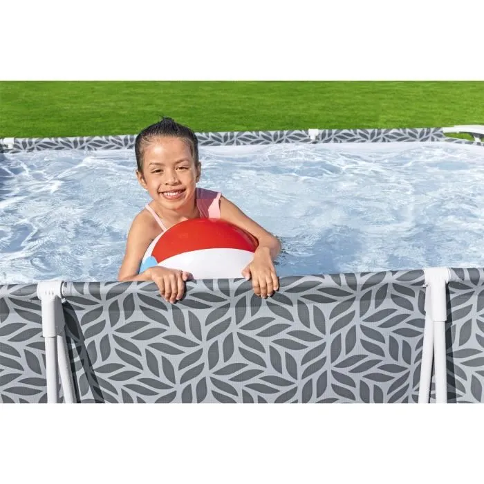 Bestway BES6941607347430 Piscine tubulaire surélevée Steel Pro - 366 x 201 x 66 cm - Rectangulaire 4