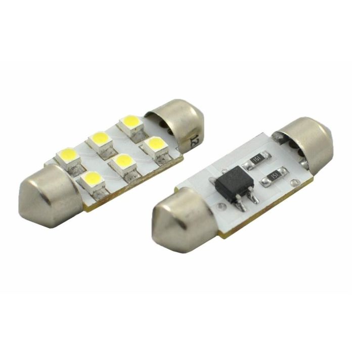 M-Tech Blister 2X Led L028 W - C5 W 36 mm 6XSmd2835 Blanc 1