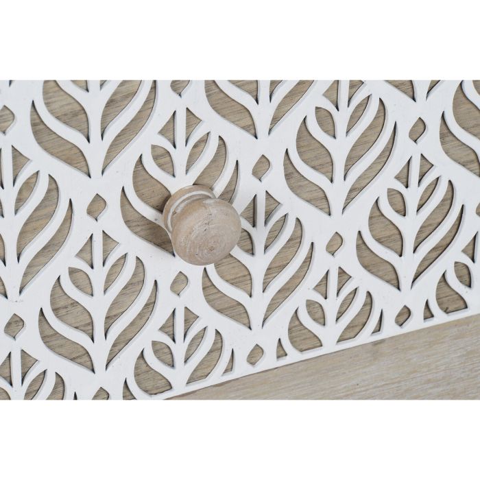Caisson à Tiroirs DKD Home Decor 80 x 42 x 80 cm Naturel Blanc Feuille d'une plante 3 Caisson à Tiroirs DKD Home Decor 80 x 42 x 80 cm Naturel Blanc Feuille d'une plante 3