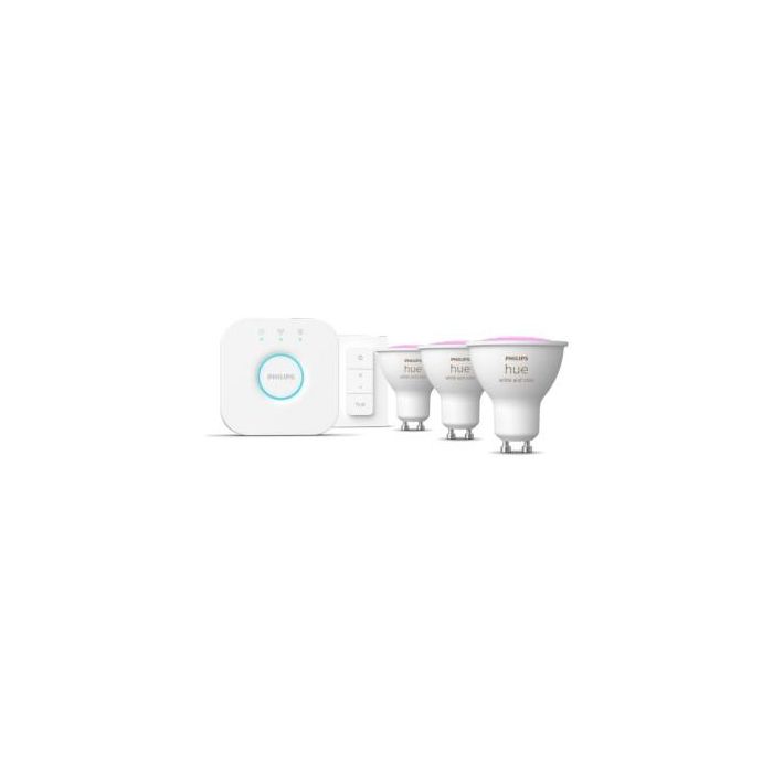 Philips Hue White & Color Ambiance GU10 Dreierpack Starterset inkl DS