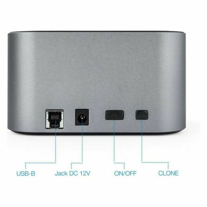 Dock Station Dual TooQ TQDS-805G 2.5"-3.5" HDD/SSD SATA USB 3.0 9
