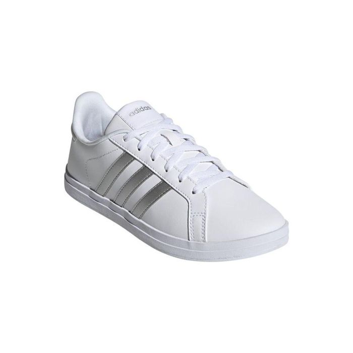 Chaussures de Running pour Adultes Adidas Courtpoint W Blanc 4
