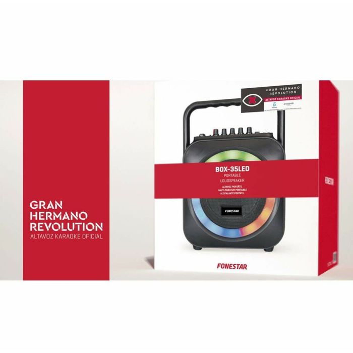 Haut-parleurs de PC FONESTAR BOX-35LED Noir Ambre 2